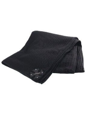Chrome Hearts Cashmere Blanket CH Plus Leather Patch All Over Print
